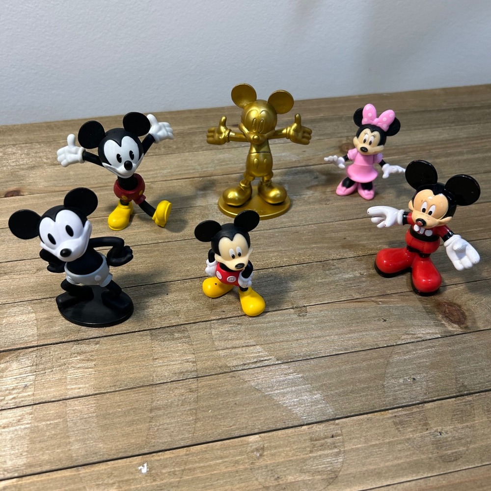 Disney Mickey Mouse Figurine Set Collectible Mickey Minnie Figures‎
